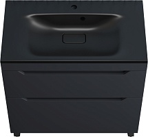 Style Line Тумба с кварцевой раковиной антрацит Остин 80 графит матовый